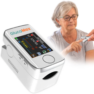 Glucomax Multifuncional 3 en 1: Mide Oxígeno en Sangre, Pulso y Glucosa para un Control Completo de tu Salud 🌿🩺💚